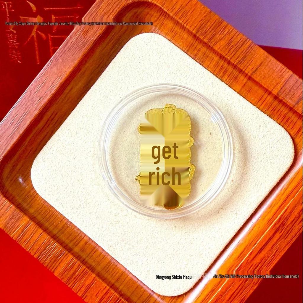 Pure Gold 999 Horse Year Phone Sticker for Wealth and Health - Popular Douyin Live Seller