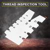 1pc Stainless Steel Screw Thread Gauge 30 Degree Grinding Gage Inspection Tool