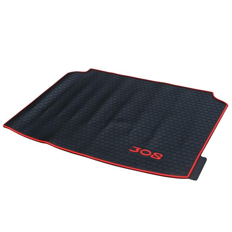 Peugeot 308S Custom Rubber Trunk Mat with Logo