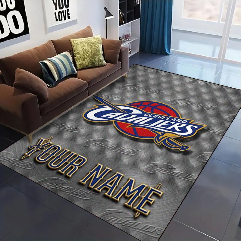 Name Custom Cleveland Cavaliers Carpet Rug for Living Room Bedroom Home Sofa Decoration,Kids Play Non-slip Floor Mat
