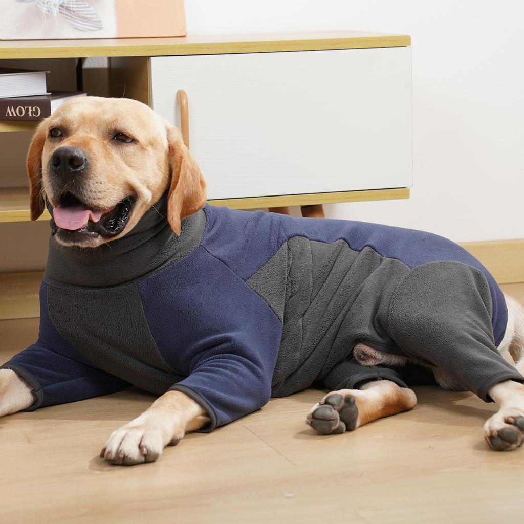Dog Fleece Jacket Warm Winter Coat Turtleneck Pullover for S M L Dogs