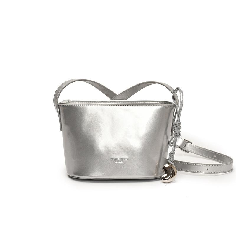 Premium Foreign Style Lychee Pattern Portable Bucket Bag Women'S Trend Versatile Shoulder Messenger Bag