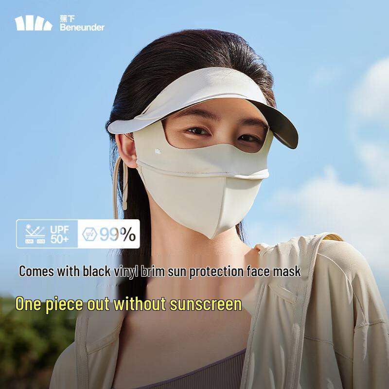 Beneunder Women's Full-Face UV Protection Mask with Brim