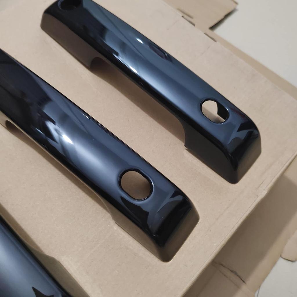 Exterior Door Handles Molding Cover Trim 4PCS Black Car Decoration Accessories for Ford F150 F-150 2021 2022 2023 2024