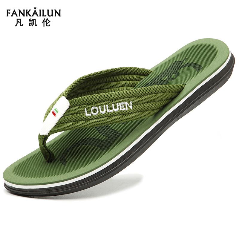Flip-flops herre strandtøfler herre sommer sklisikker yttertøy tådrags spot stor størrelse