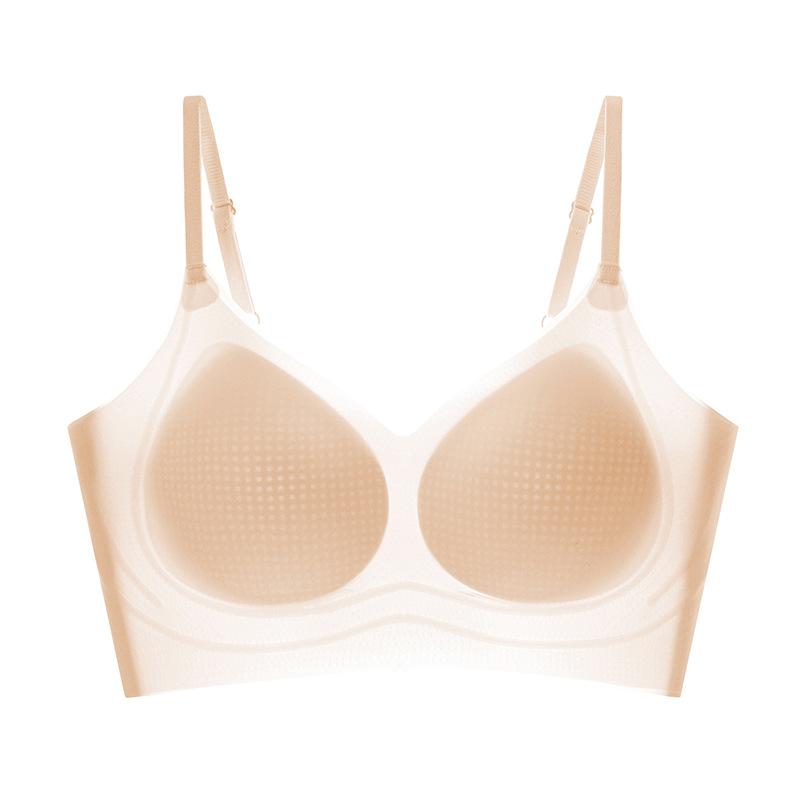 

Traceless underwear women s one-piece without steel ring soft support beautiful back thin bra upper support bra M
