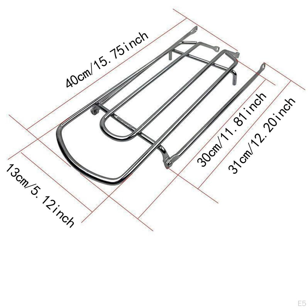 Luggage Rack, Thickened Rear Carrier Made of Solid Frame Steel for The Back , Rack