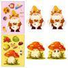 6 Photos/package Thanksgiving Puzzle Stickers for Autumn Harvest Festival Mushroom Squirrel Parent-child Interactive Puzzle Toys Exchange