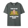 This Is My Homeoffice Sloth Pajamas Home T Shirt Unisexs Cotton Oversized Print T Shirts Streetwear Tshirt Tee Tops