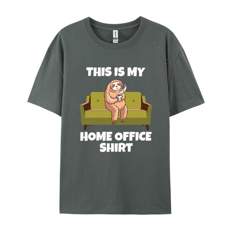 This Is My Homeoffice Sloth Pajamas Home T Shirt Unisexs Cotton Oversized Print T Shirts Streetwear Tshirt Tee Tops