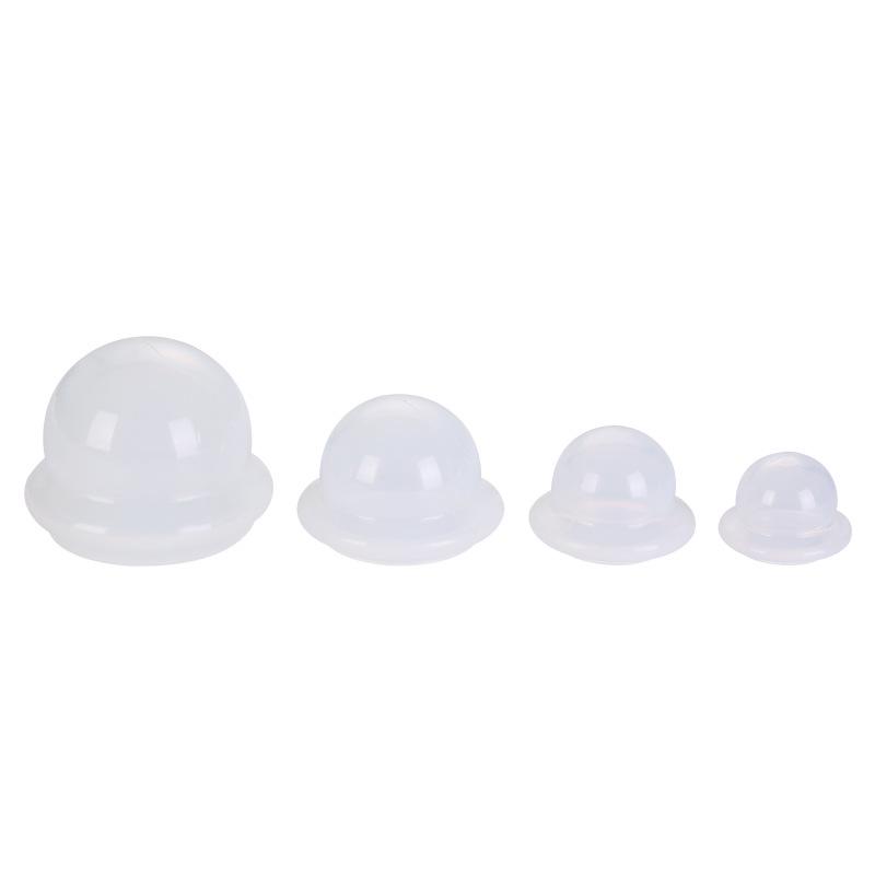 Pink Silicone Cupping Device Set No. 1-4 for Household Vacuum Moisture Absorption & Health Care