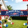 250th Anniversary Banner 6.5x1.5ft 250 Years of Freedom American Patriotic Decoration
