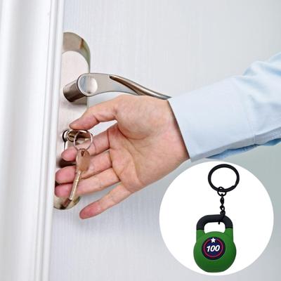 Mini Kettlebell Shaped Keychain Lightweight Rubber Backpack Charm Sturdy Portable Key Ring Accessory
