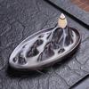 Zen Sandalwood Backflow Incense Burner for Indoor Use - Creative Ornament with Scented Oil Burner for Tea Ceremonies.