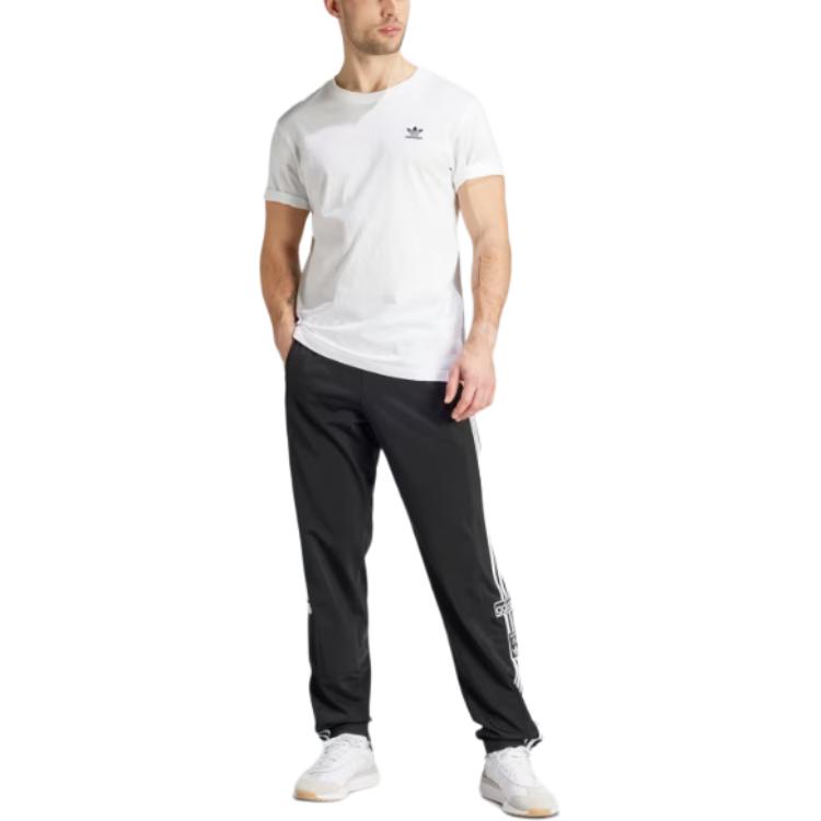 adidas Originals X Essential Co-Branded Logo Print Crew Neck Short Sleeve T-Shirt Men Tops White IR9691
