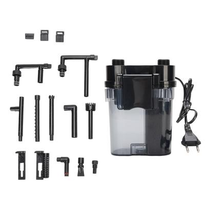 Aquarium Filter Low Water Level Design Compact External Wall Mounted Fish Tank Filter for Outdoor Fishpond EU Plug 220V