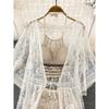 Seaside Holiday Lace Sun Protection Cardigan Fashion Suit