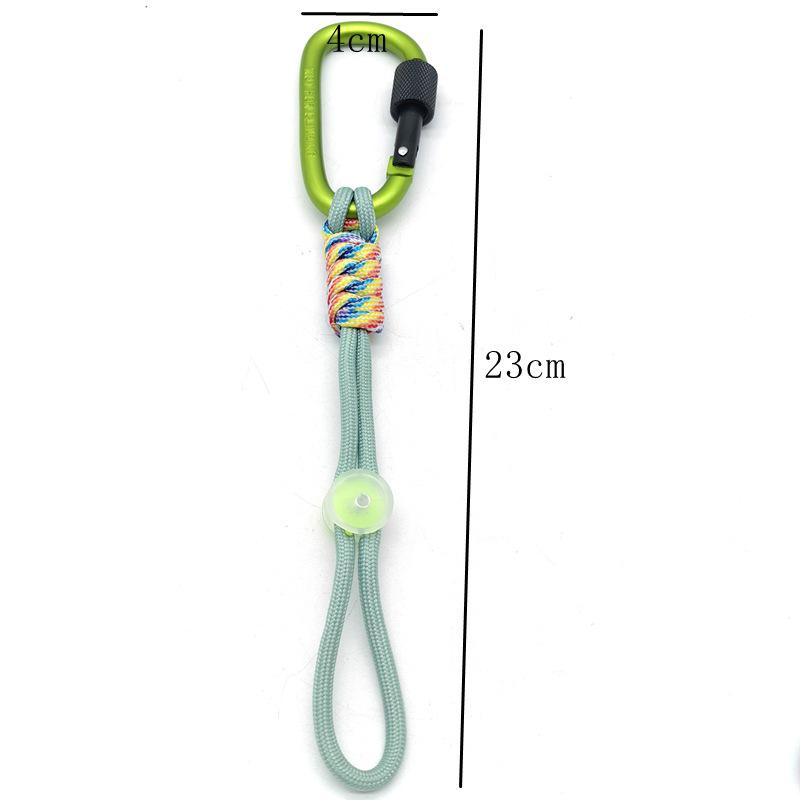 

Colorful Anti-Theft Carabiner Lanyard with Lock for Outdoor Bags ціан