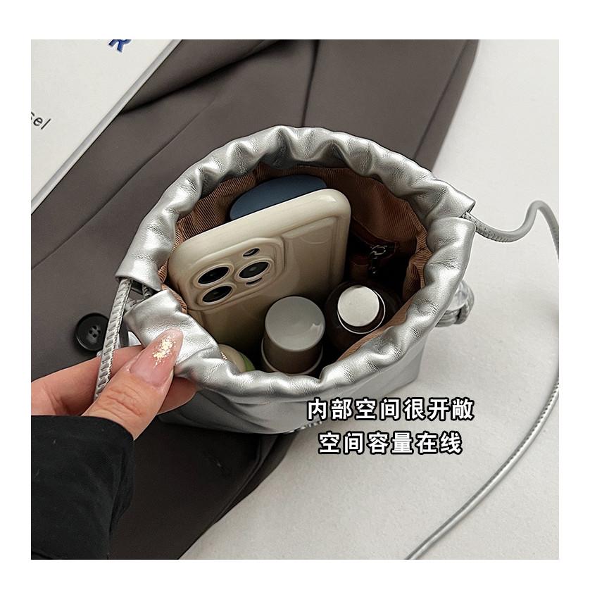 IELGY Fashion Simple Mobile Phone Lucky Bag Bag Lightweight Fresh Drawstring Hand Bag Crossbody