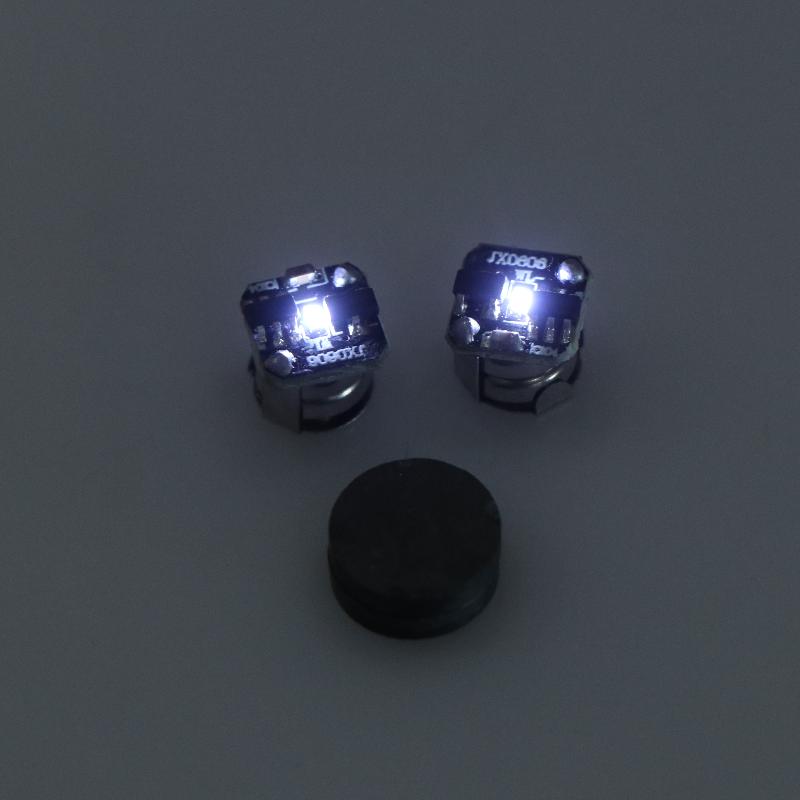 2 Stück LED-Licht Mikrowellen-Magnetsteuerungsschalter Beleuchtungschip Animation Handgemacht Plus Lichtmodell Spielzeug Kabellose Lampe