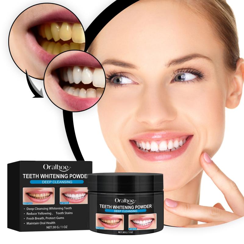 Charcoal Whitening Teeth Powder Cleaning Dental Calculus Stains Improve Tooth Yellow Remove Bad Breath Bright White Toothpaste