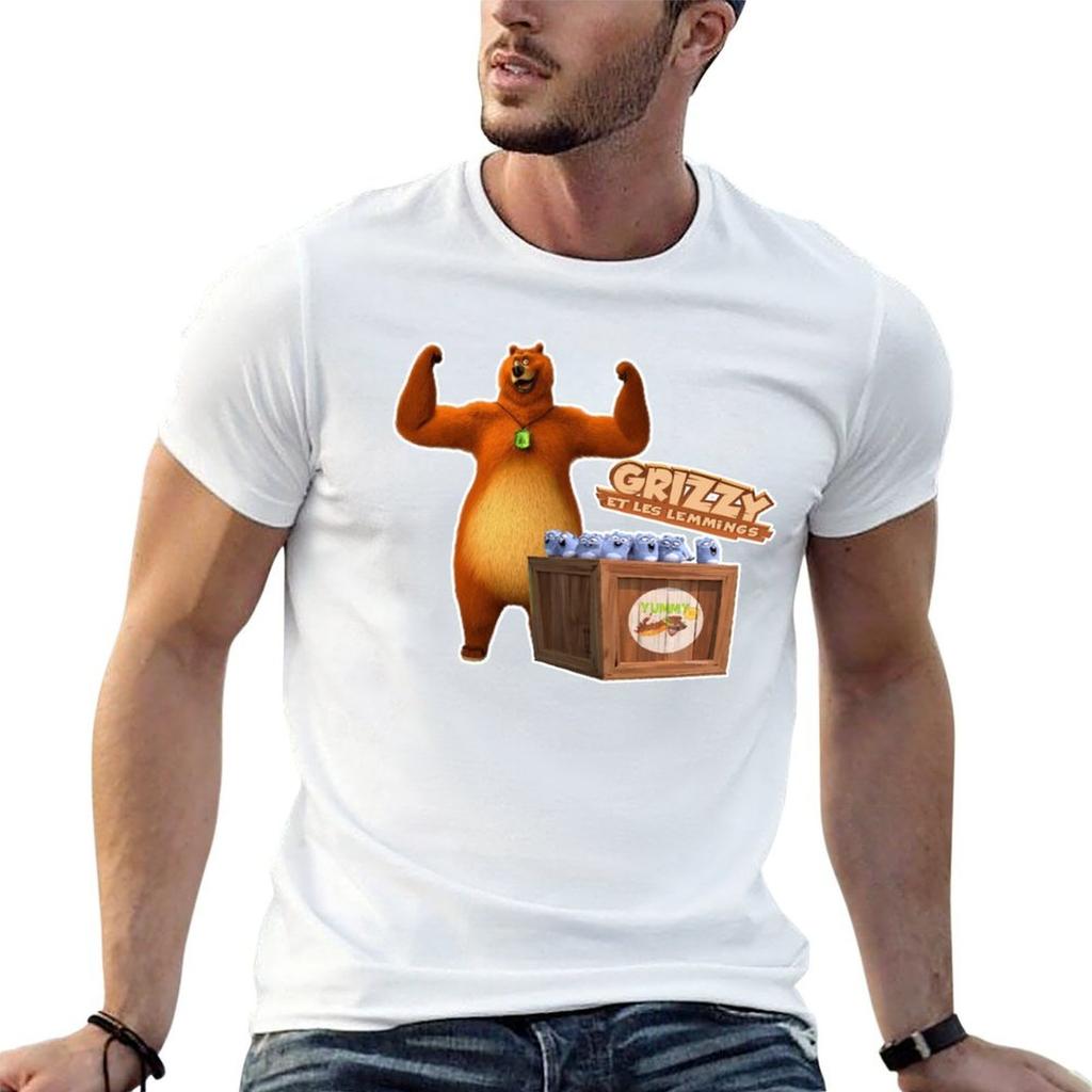 Grizzy And The Lemmings Tshirt Casual Basic Street Style Tshirt