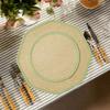2Pcs Protective Tableware Pads Linen Kitchen Mats Durable Table Placemat  Dining Tables