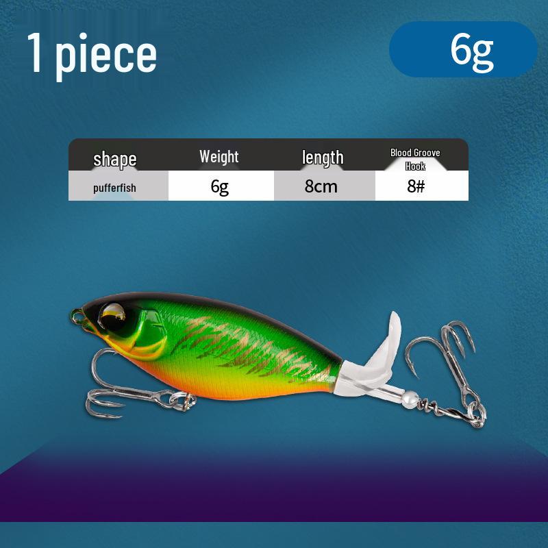 Floating Surface Tractor Lure for Freshwater Fish: Mandarin, Bass, Black Carp - Remote Casting Artificial Bait