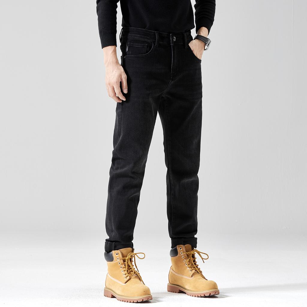 Spring Slim Straight Jeans Men's Trousers Men's Handsome Casual Elastic Trousers