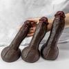 Podwójny płynny silikonowy czarny sztuczny penis makijaż damski masturbator gruby długi penis na wakacje artykuły erotyczne dla dorosłych