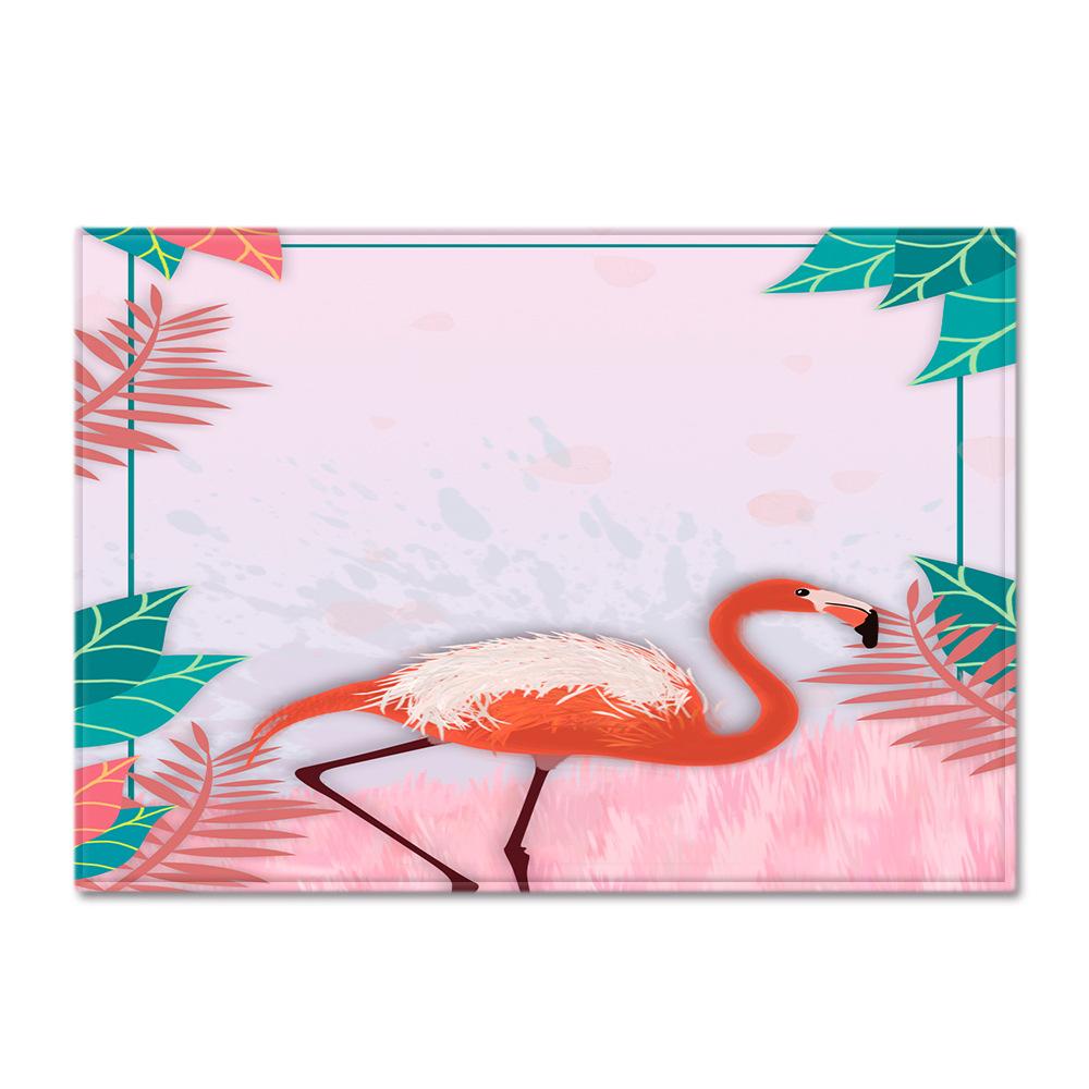 Fresh American Flamingo Printed Carpet Nordic Floor Mat
