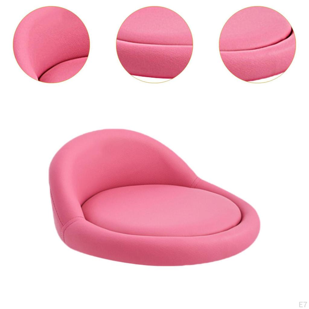 Bar Stool Chair Round with Low Backrest Seating Part Replacement Dia 38 cm Accessory