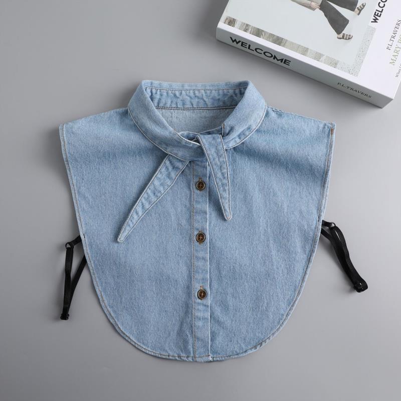 Women Embroidery Lace Detachable Lapel Fake Collar Shirt White Ruffles False Collar Woman Removable False Blouse Nep Kraagie