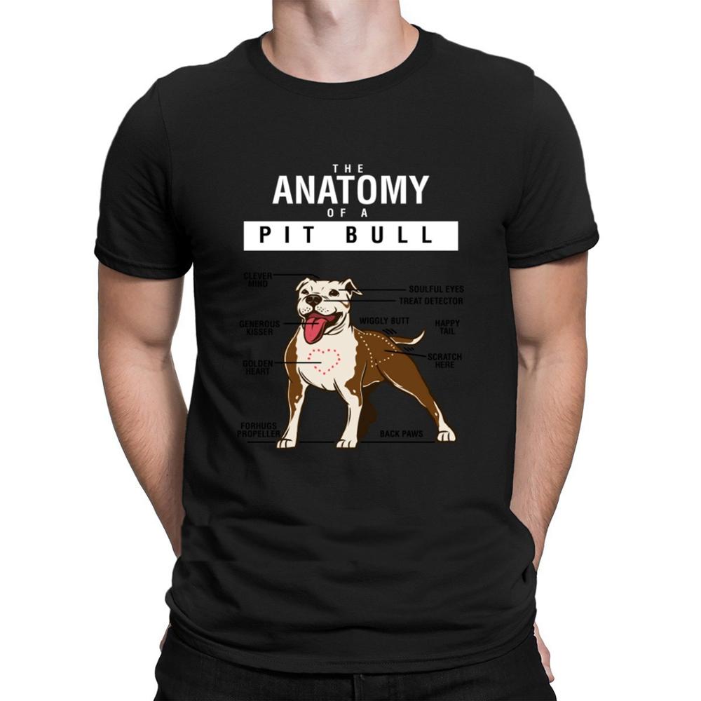 Funny Dog Anatomy Of Pitbull T shirts Custom Big Sizes Hip Hop Latest T Shirt For Unisex Fit Kawaii Family Summer Style