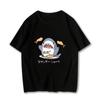 Cute Cartoon Shark Fun Printed Tshirt Short Sleeved Round Neck Fashionable Casual Womens Tshirt