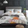 Thanksgiving Autumn Pumpkin Leaves Bedding Set 3pcs Duvet Cover Pillowcase Kids Adult Quilt Cover Double Bed Set Home Textile