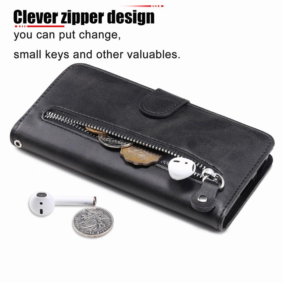 Zipper Pocket Case For Samsung Galaxy A04 A04S A05 A05S A13 A14 A15 A24 A25 A32 A33 A34 A35 A50 A51 A52 A52S A53 A54 A55 5G #WGB