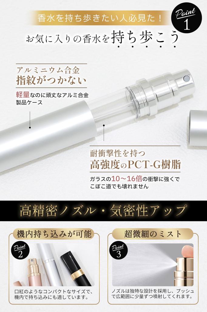 Atomizer in Available in 21 Easy to Portable Perfume Refillable Unisex [Featured anan, Colors, One-Touch Refill, Carry] Atomizer, Leak-Proof, Bottle,