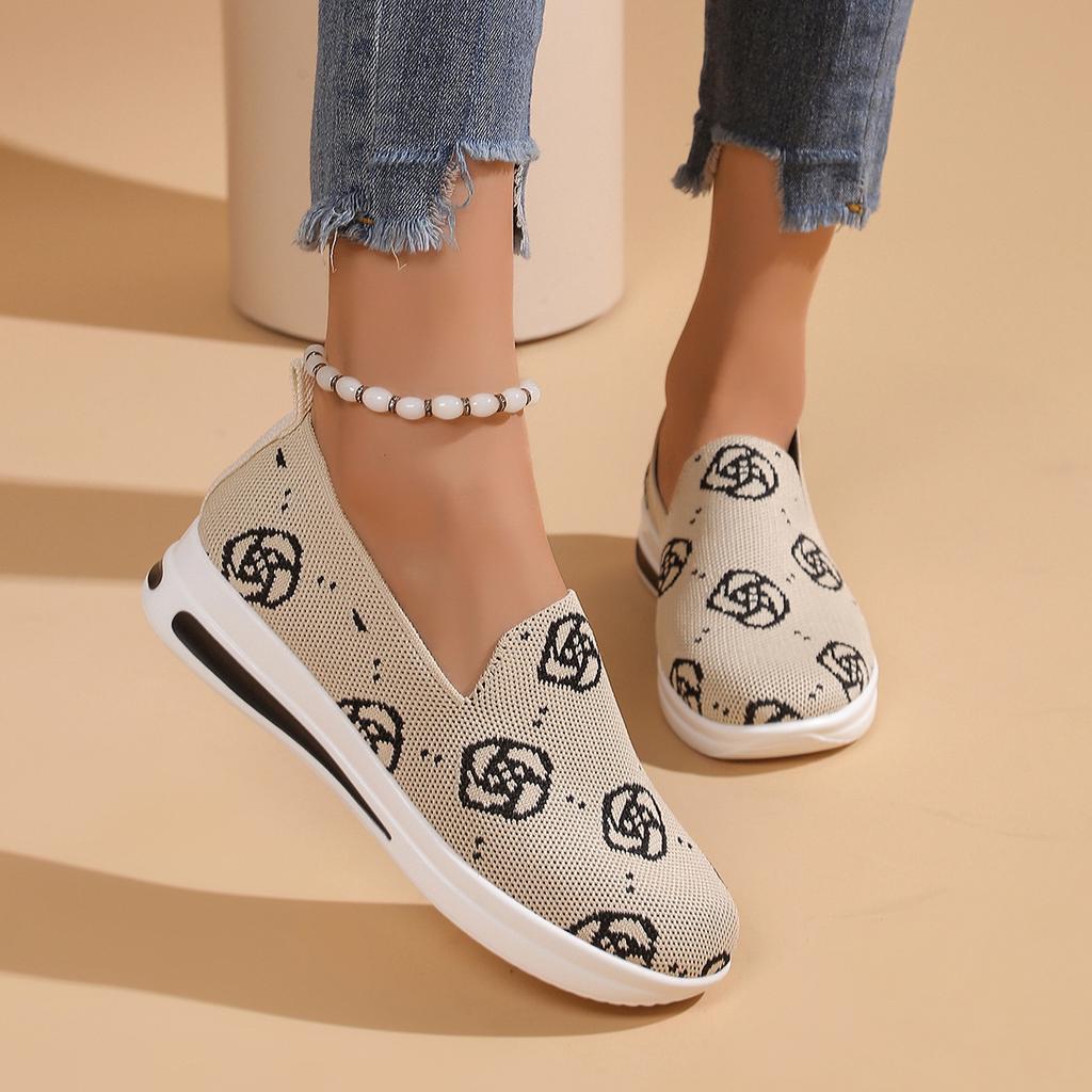Summer New European and American Foreign Trade Large Size Single Shoes Women's Flat Bottom Thick Sole Wedge Heel Sports Style Casual Shoes