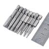 8pc Head Hex Long Allen Bit Set Quick Connect Shank Impact Driver Magnetic Drill