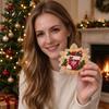DIY Hanging Ornaments for Adults 6 Pcs Christmas Faux Pearl Painting Art Kit Adults, Holiday Craft Sets Beginners Diamond Kits, Gem Window Tree