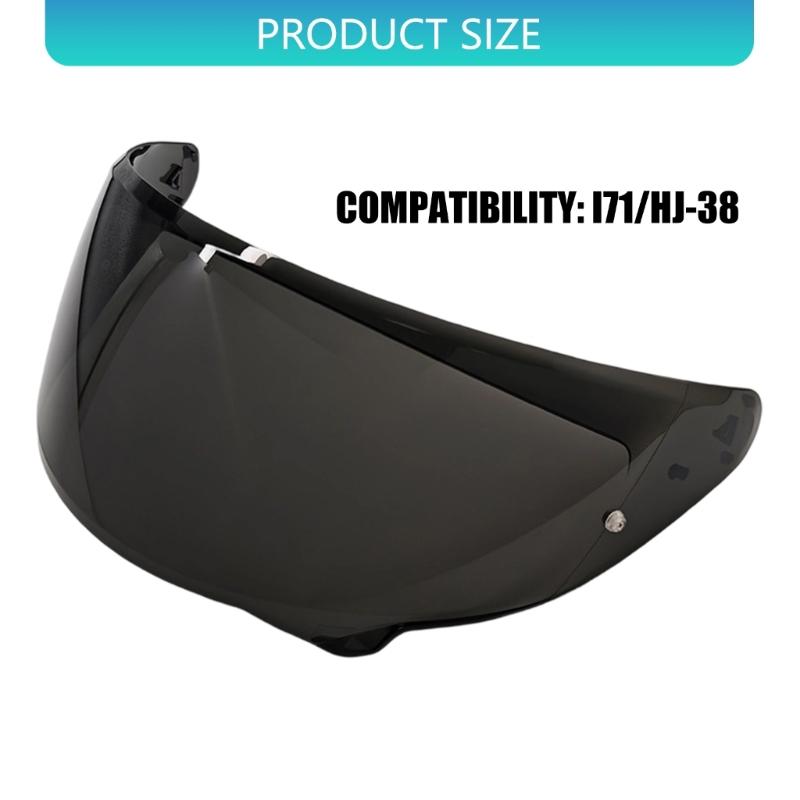 Visiere per Caschi da Moto ad Alta Trasparenza con Superfici Antigraffio e Blocco Efficace dei Raggi UV che Migliorano la Visibilità per HJC i71
