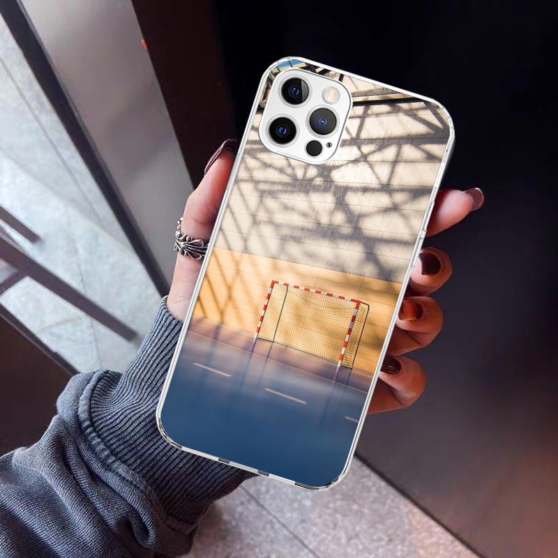 Handball Sport Phone Case For iPhone 17 Air 11 13 Mini 14 15 Plus 16 12 Pro Max 16E SE 7 8 Pattern Soft TPU Back Cover 17 Air 1