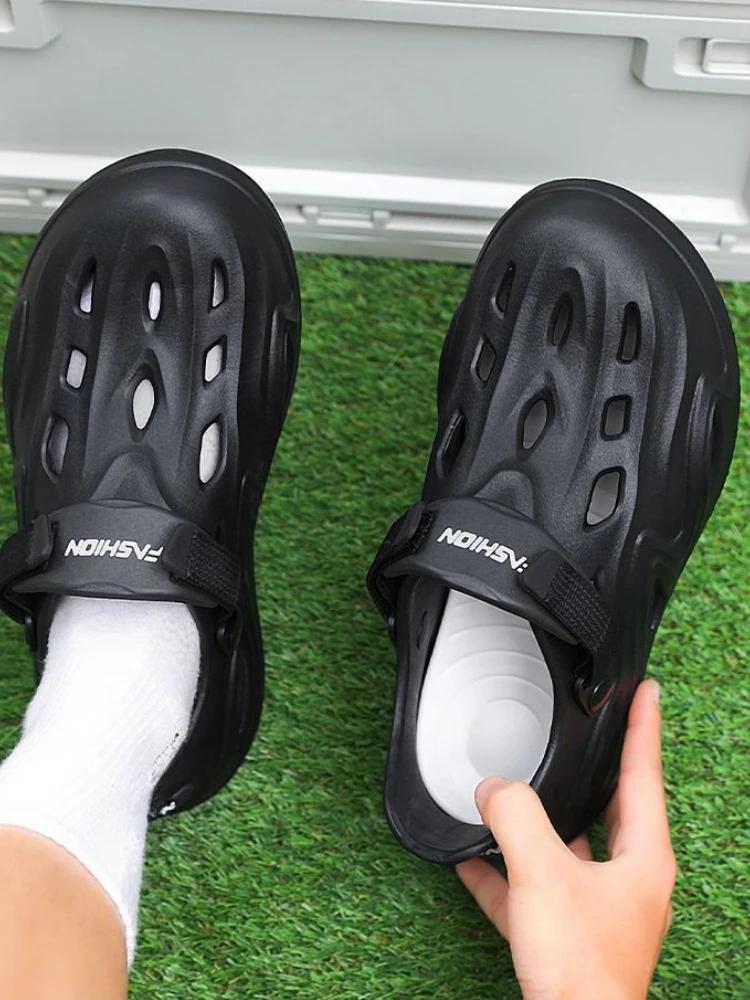 Fashion Beach Men's Sandal Hole Shoes High Quality New Fashion Breathable On Offer 39 Stylish Adult Expensives Luxury H Casual Male Shoe