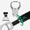 Nuovi Pinze Impugnatura Pesca in Lega di Alluminio Accessori Dispositivo di Controllo Pesci con Bilancia 18kg Bilancia a Molla Rotazione 360° Strumento di Presa Regolabile Acqua Salata