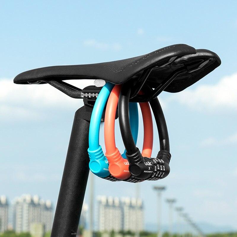 Bike Bicycle Lock PVC Soft Steel Cable 