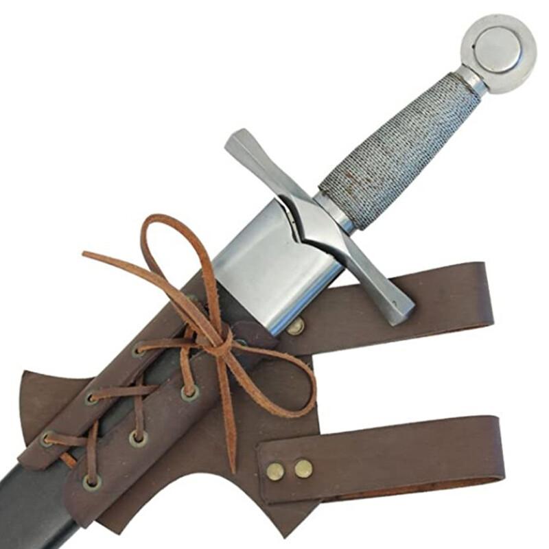 Retro Holster Medieval Shoulder Strap Sword Holder Sheath Scabbard Holder For Adult Men Knight Cosplay Belt Hanging Sword Sheath