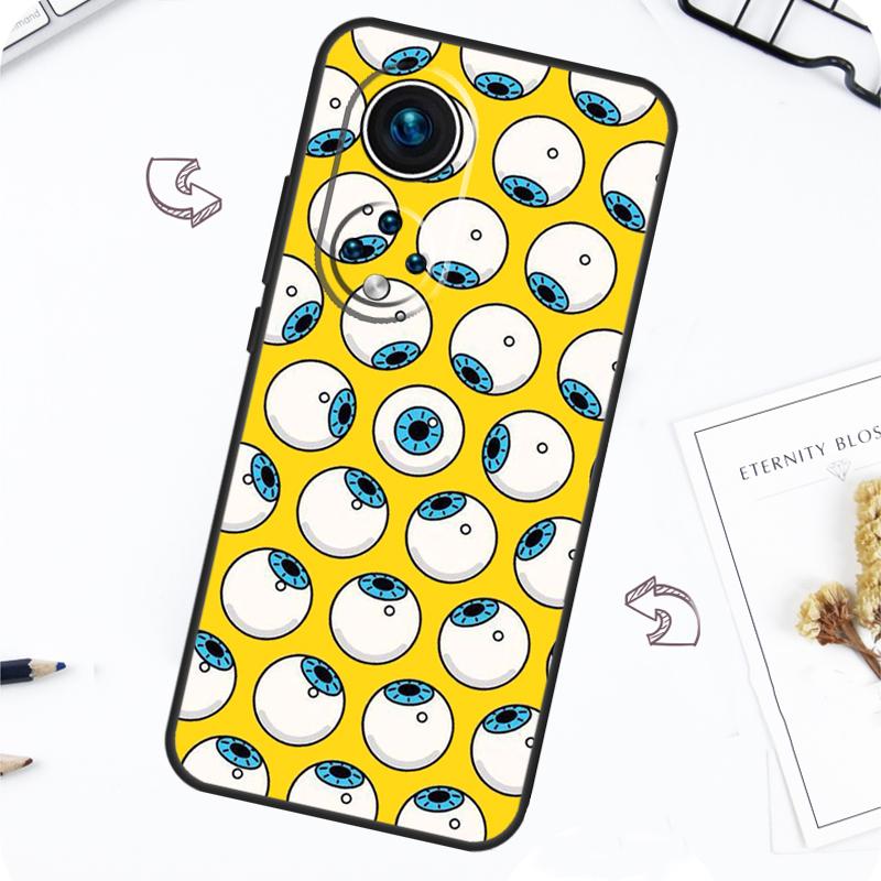 Crazy Eyeball Pattern Case For Honor Magic 7 5 6 Pro Honor 200 Pro X9b X9a X8b X8a X8 X9 X9c 50 70 90 Lite Cover