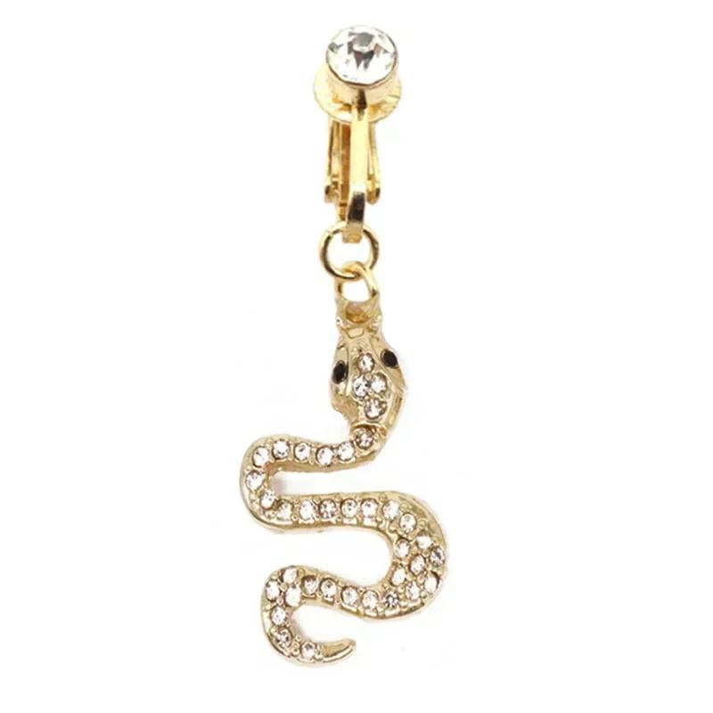 

Clip on Belly Button Ring Butterfly Copper Zircon Pink Fake Belly Piercing Umbilical Navel Body Jewelry Trendy Fashion Style