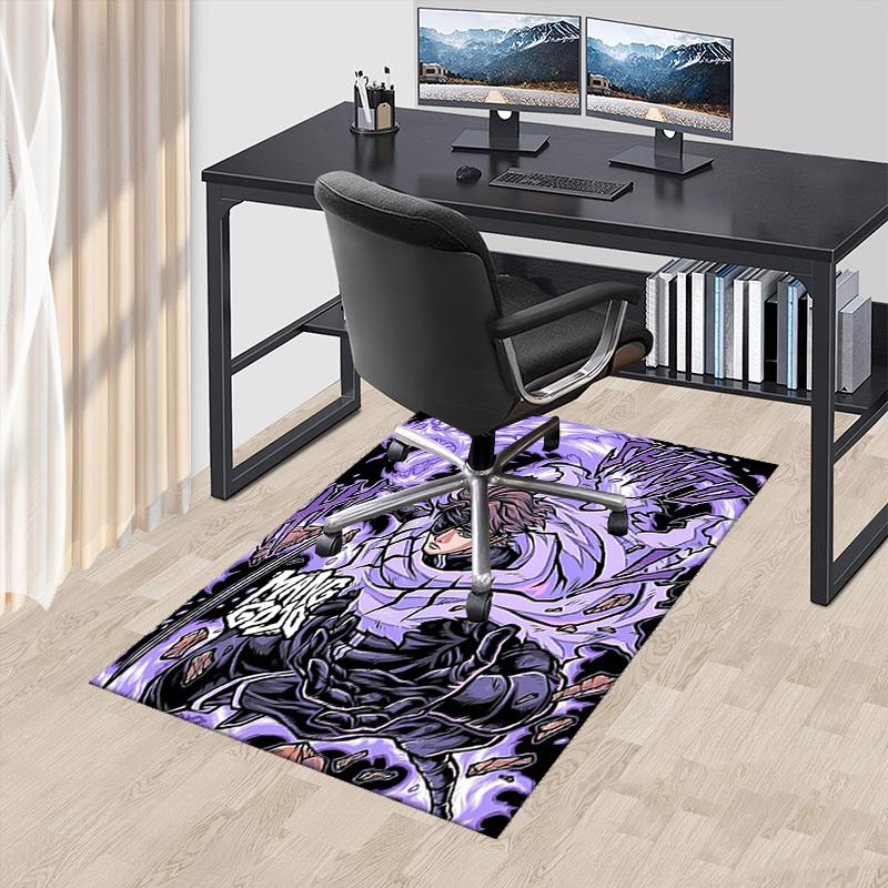 

1pc Manga God Chair Mat: Anime Cartoon Design, Non-Slip Carpet for Office Chairs, Suitable for Home Decor, Living Room, Bedroom, Game Room - Perfect G 60cm by 90cm